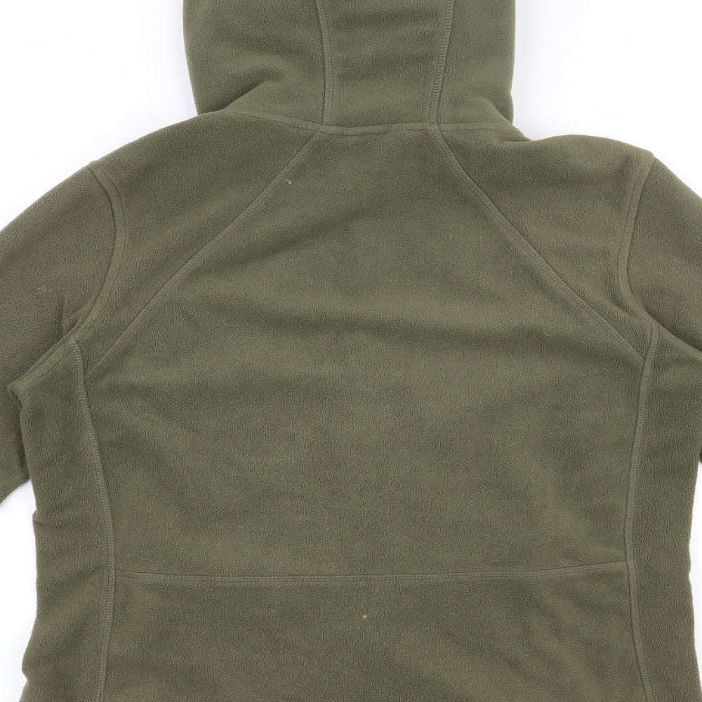 H&M Womens Green  100% Polyester Full Zip Sweatshirt Size M  Zip