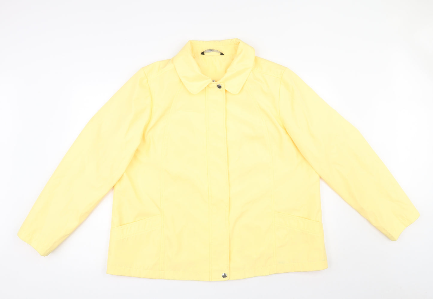 bm Collection Womens Yellow   Jacket  Size L  Zip