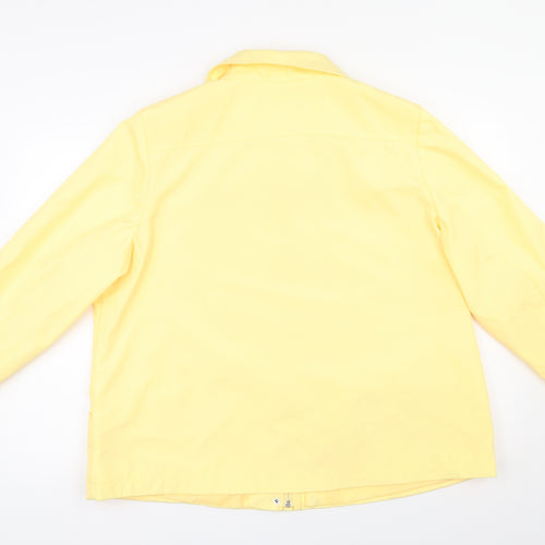 bm Collection Womens Yellow   Jacket  Size L  Zip
