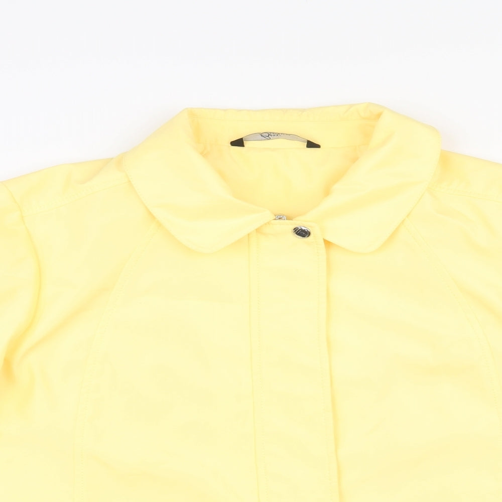 bm Collection Womens Yellow   Jacket  Size L  Zip