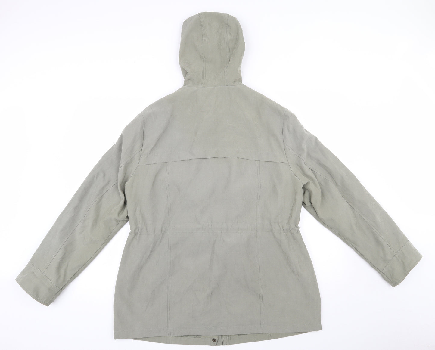 BHS Womens Green   Parka Coat Size 18  Zip