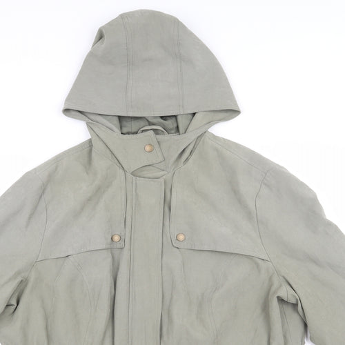 BHS Womens Green   Parka Coat Size 18  Zip