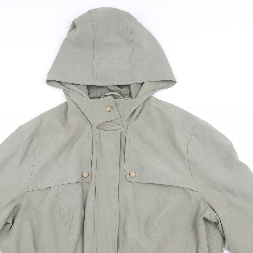 BHS Womens Green   Parka Coat Size 18  Zip