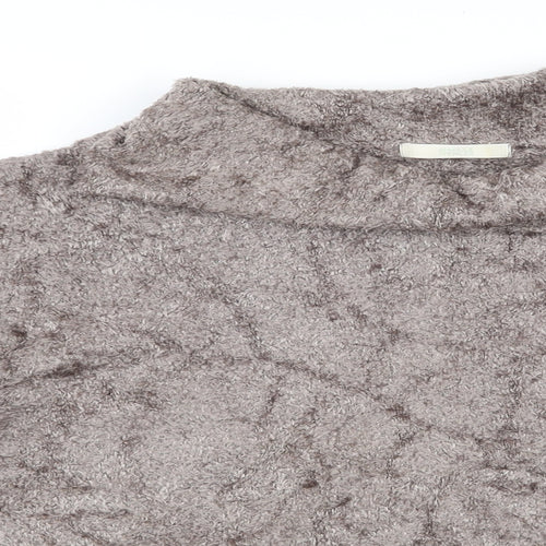 Marks and Spencer Womens Brown Roll Neck  Viscose Pullover Jumper Size 22