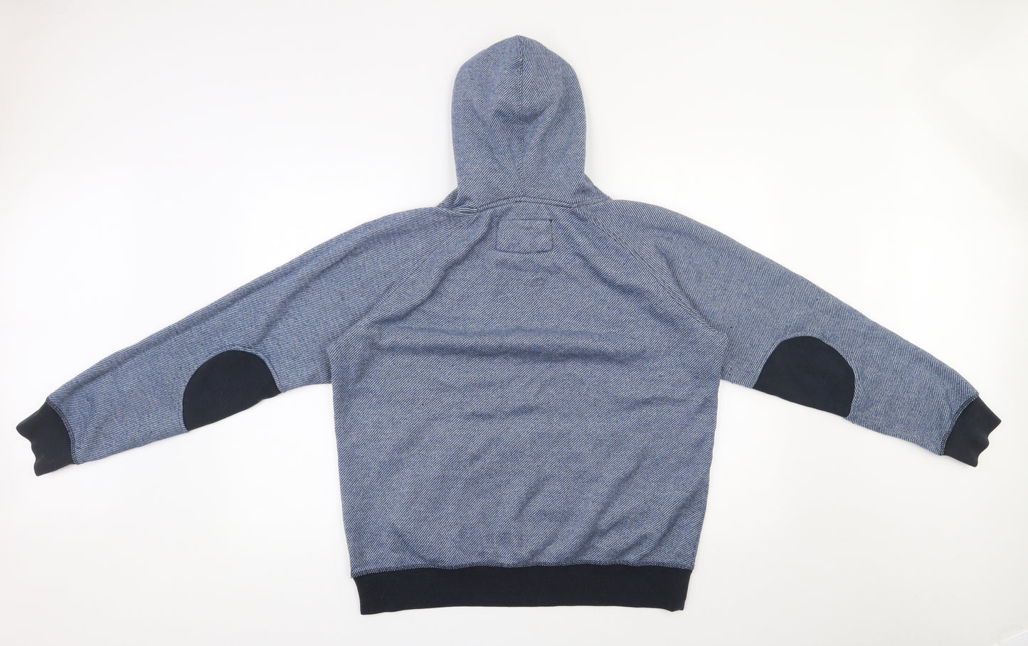 JACK & JONES Mens Blue  Polyester Pullover Hoodie Size M
