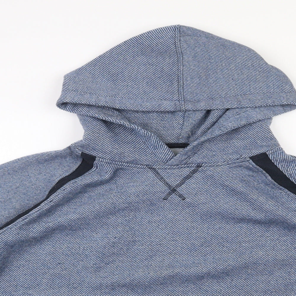 JACK & JONES Mens Blue  Polyester Pullover Hoodie Size M