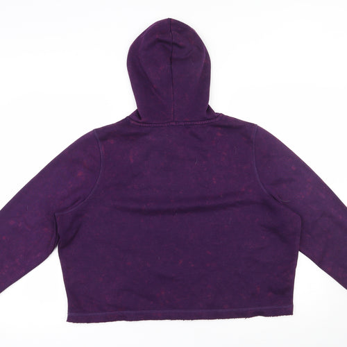 George Womens Purple  Polyester Pullover Sweatshirt Size 16  Pullover - Cropped