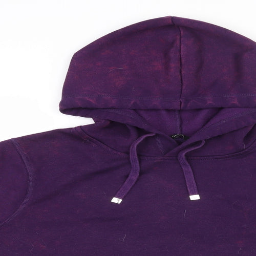 George Womens Purple  Polyester Pullover Sweatshirt Size 16  Pullover - Cropped