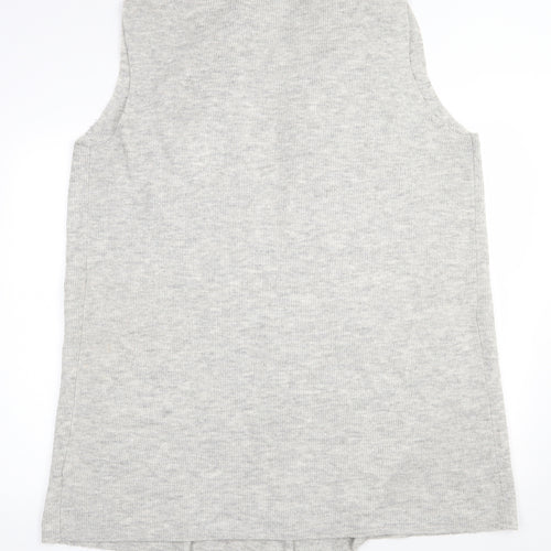 Phase Eight Womens Grey V-Neck  Acrylic Cardigan Jumper Size L