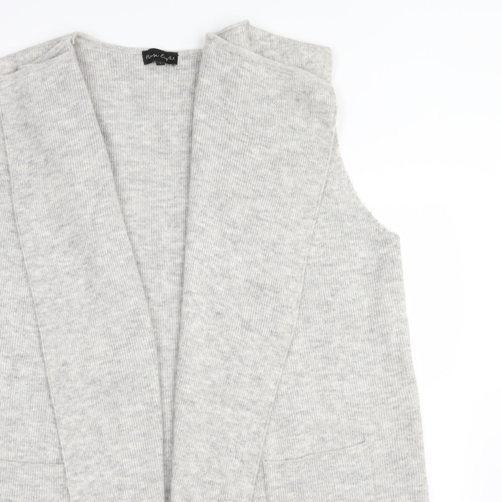 Phase Eight Womens Grey V-Neck  Acrylic Cardigan Jumper Size L