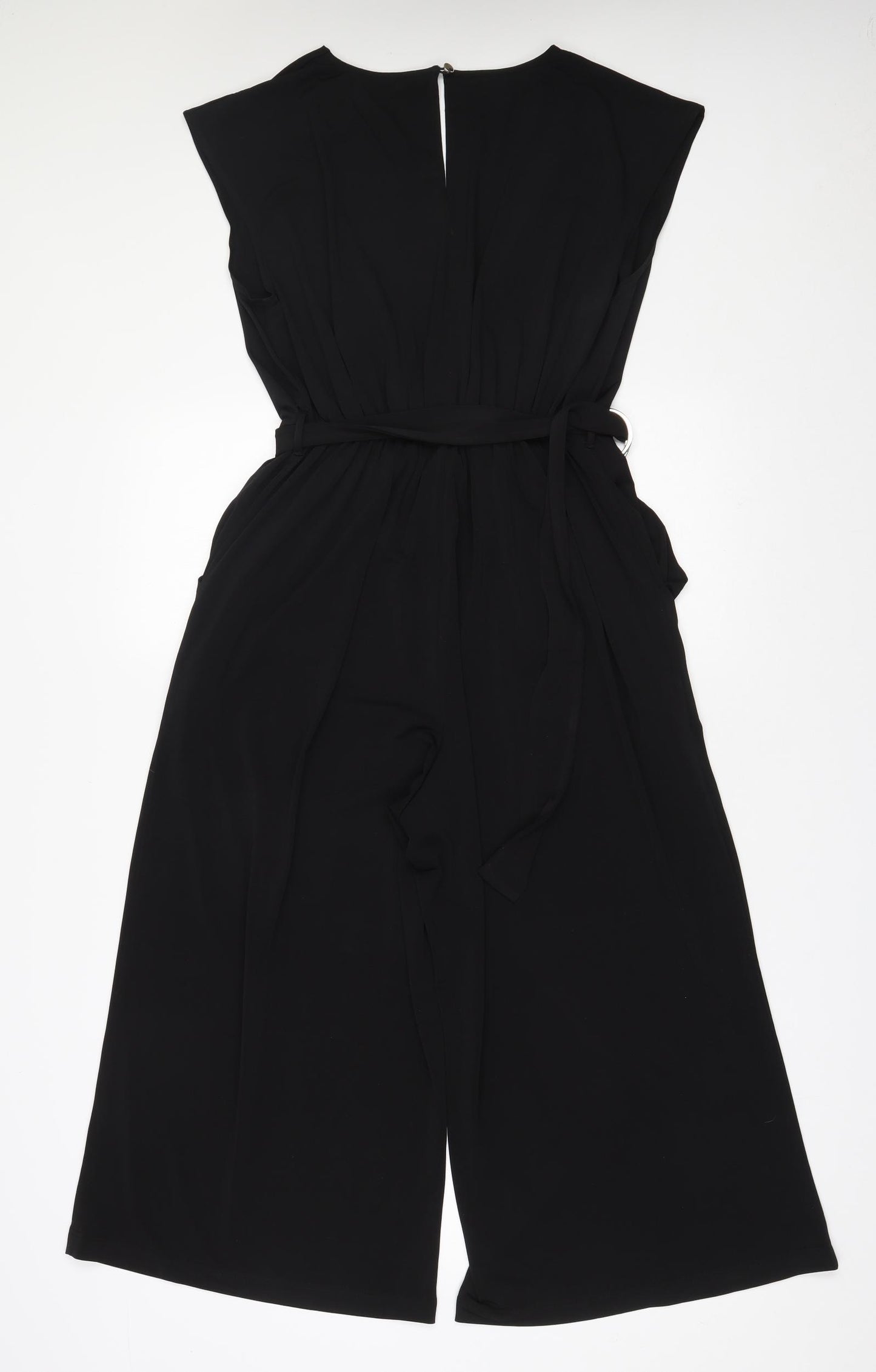 Very Womens Black  Polyester Jumpsuit One-Piece Size 14 L20 in Button