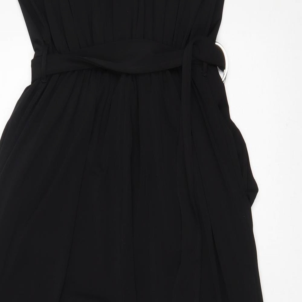 Very Womens Black  Polyester Jumpsuit One-Piece Size 14 L20 in Button