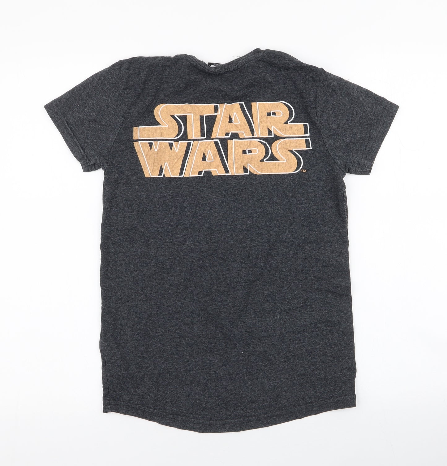 Star Wars Boys Grey  Cotton Jersey T-Shirt Size 10-11 Years Round Neck Pullover - Storm trooper, Star wars