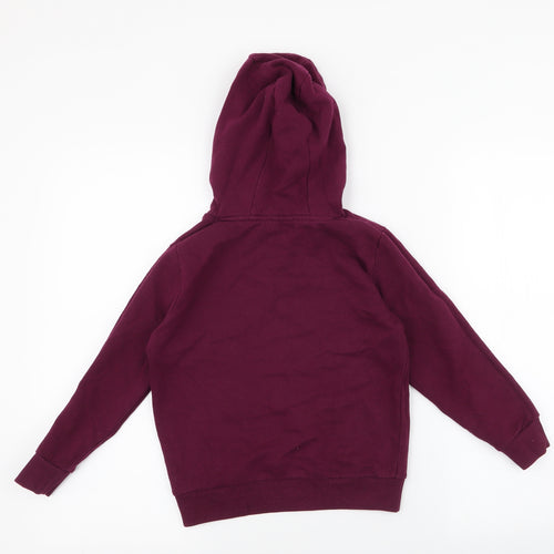 Dunnes Stores Boys Purple  Cotton Pullover Hoodie Size 7 Years  Pullover - good vibes , epic