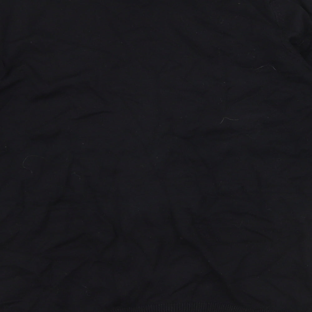 Dunnes Stores Womens Black High Neck  Viscose Pullover Jumper Size S