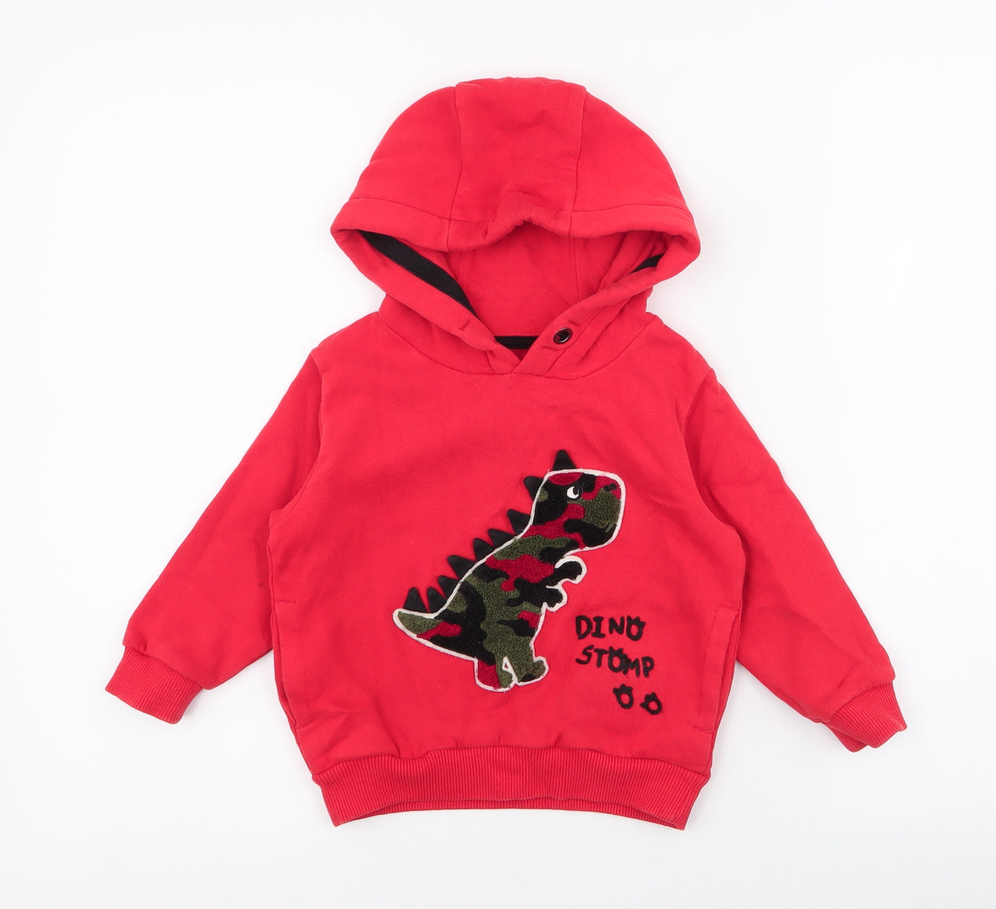 NEXT Boys Red  Cotton Pullover Jumper Size 18-24 Months  Pullover - dinosaur