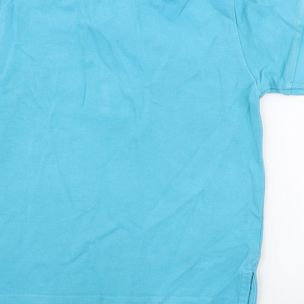 NEXT Boys Blue  100% Cotton Jersey Polo Size 18-24 Months Collared Button