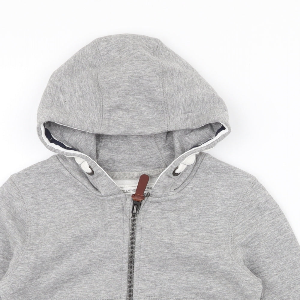 Blue Zoo Boys Grey  Cotton Full Zip Jumper Size 12-18 Months  Zip