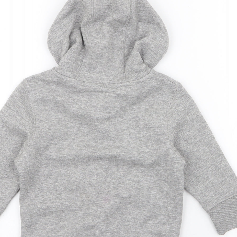Blue Zoo Boys Grey  Cotton Full Zip Jumper Size 12-18 Months  Zip