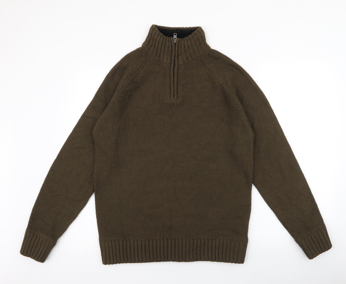 NEXT Mens Green  Acrylic Pullover Sweatshirt Size M