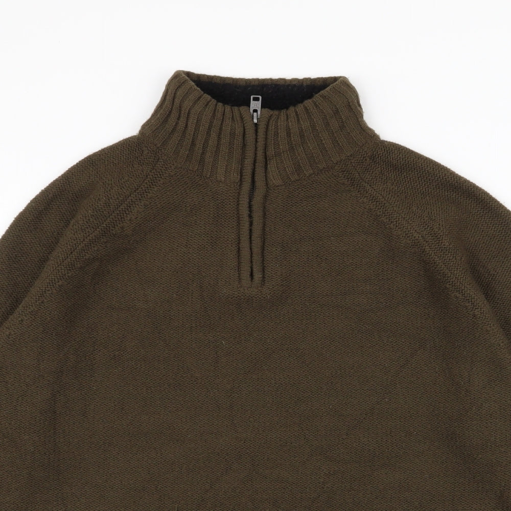 NEXT Mens Green  Acrylic Pullover Sweatshirt Size M