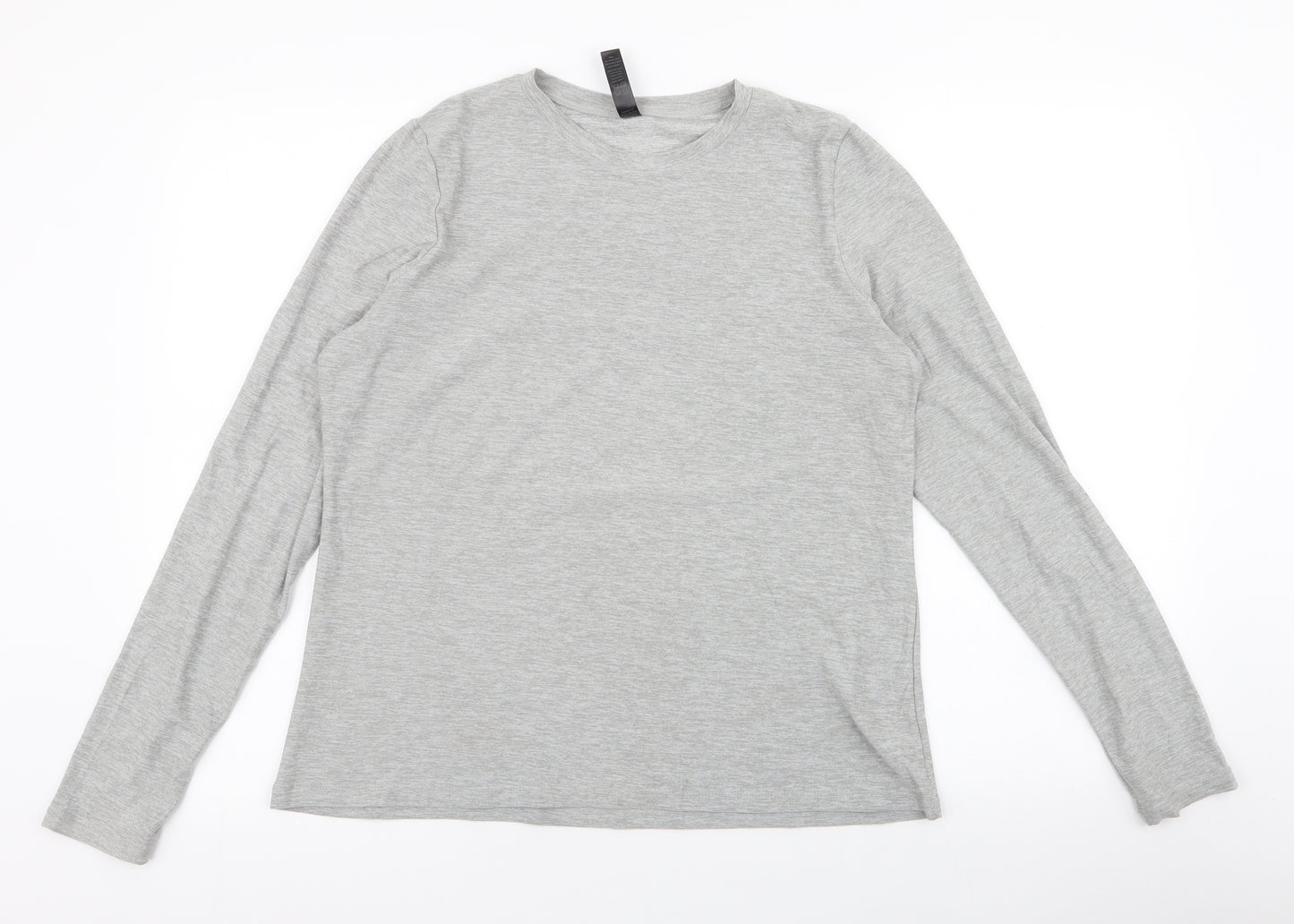 Kyodan Womens Grey  Polyester Jersey T-Shirt Size M Round Neck