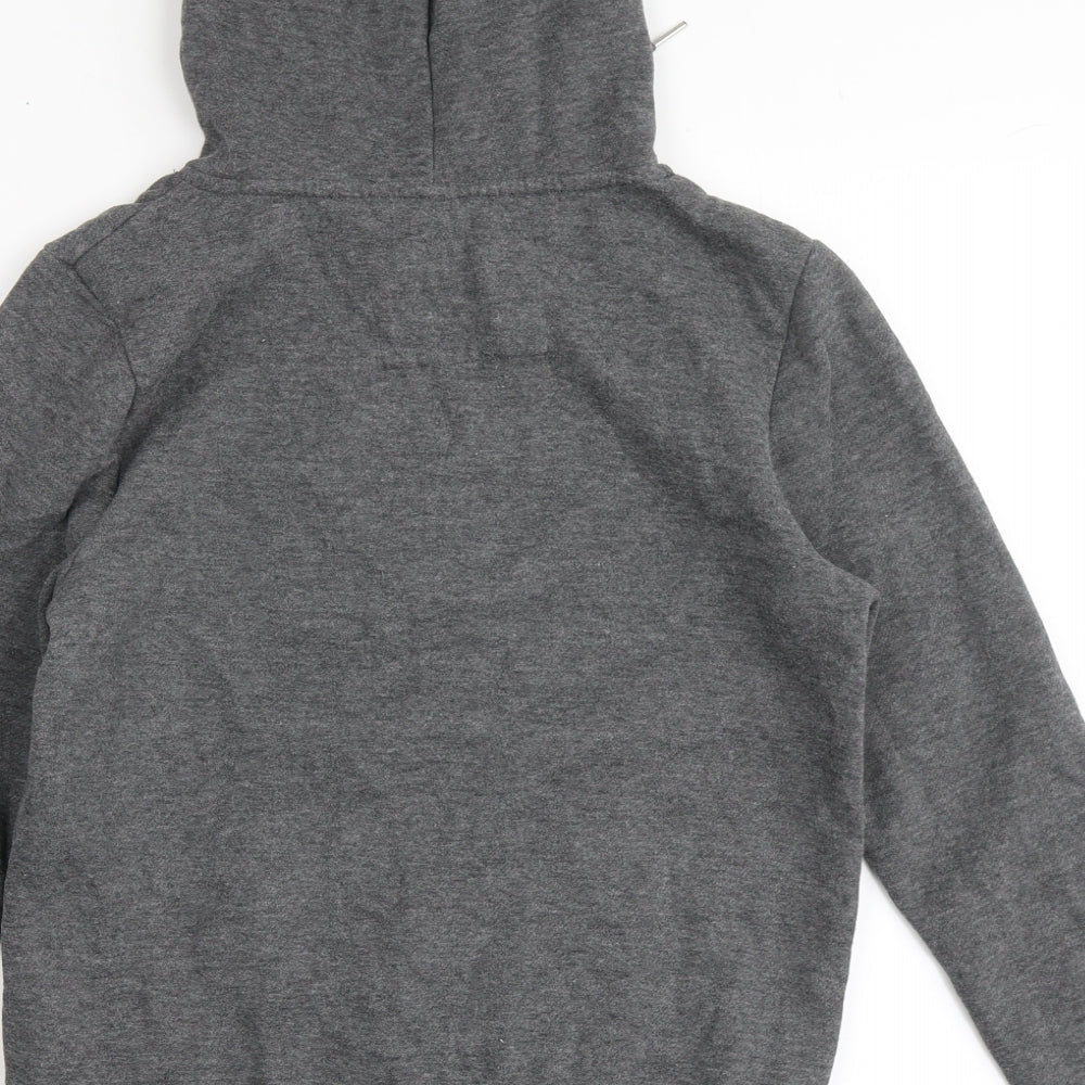 Primark Womens Grey  Polyester Pullover Hoodie Size 8   - Motorbikes