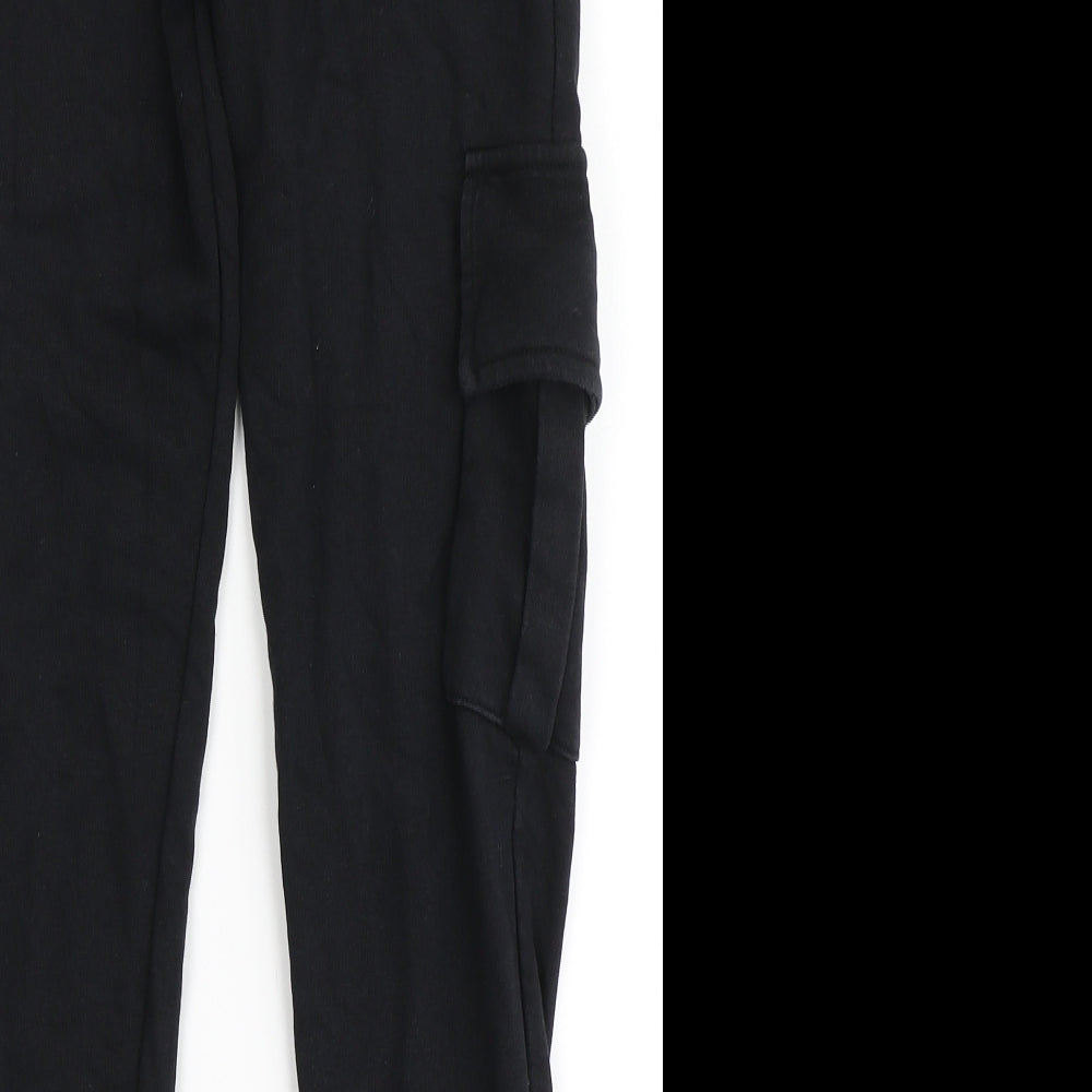 NERF Boys Black  Cotton Jogger Trousers Size 11-12 Years  Regular Drawstring