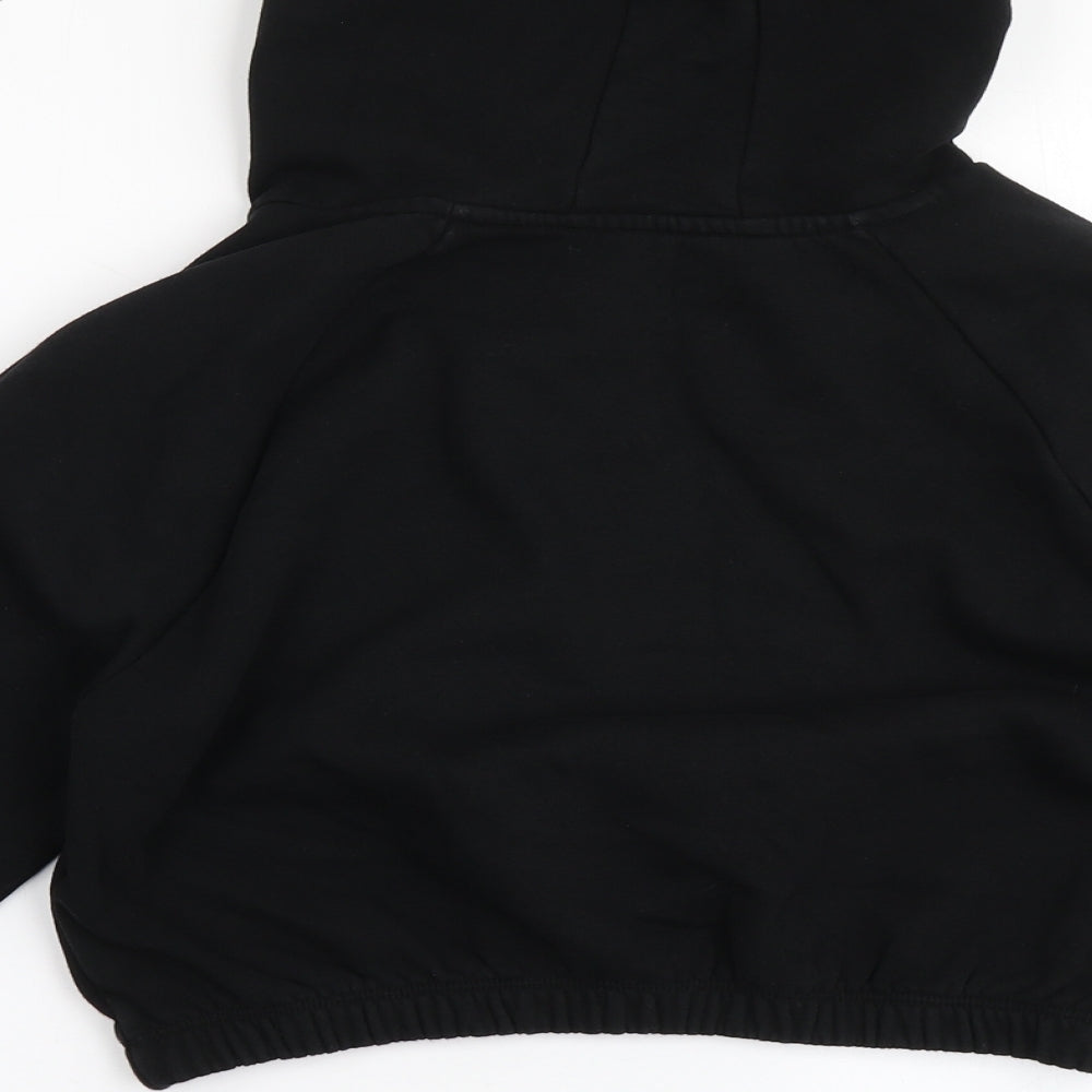 Ariana Grande Girls Black  Cotton Pullover Hoodie Size 10-11 Years   - Sweetener Tour, Cropped