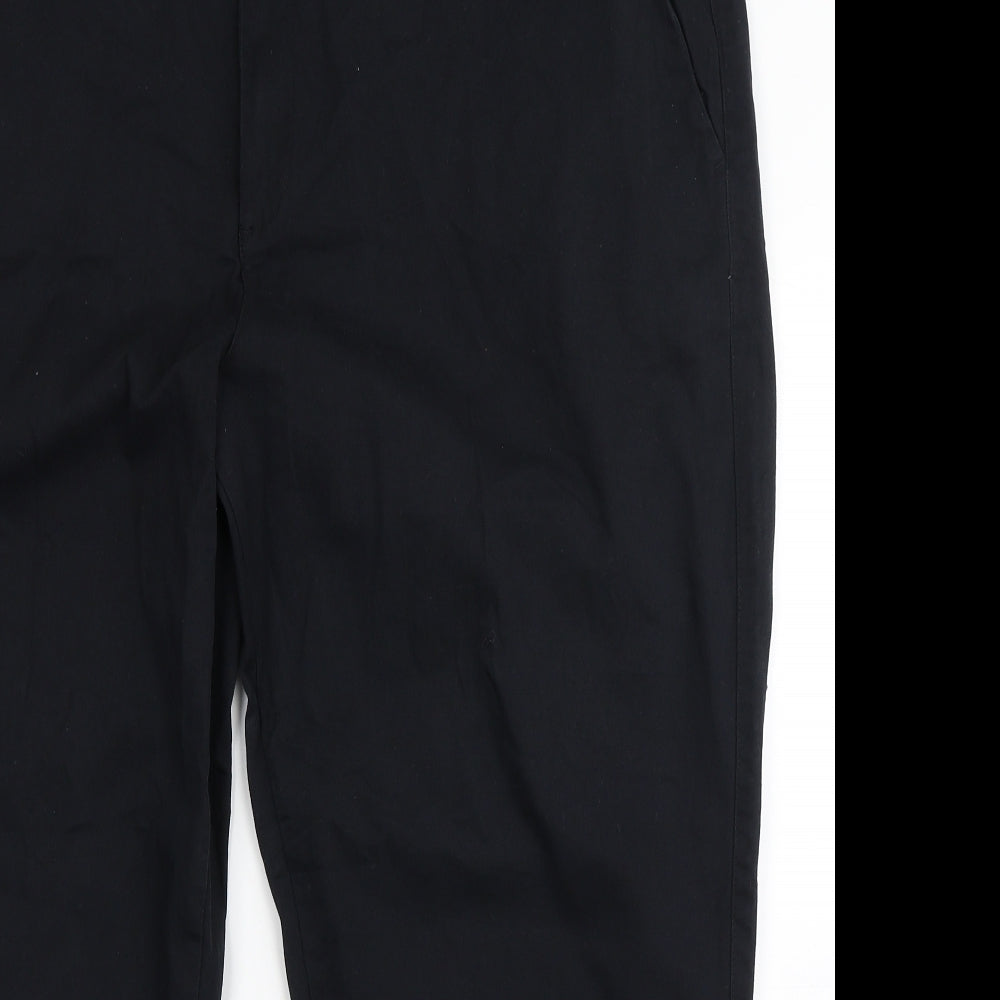 Jacamo Mens Black  Cotton Chino Trousers Size 46 L26 in Regular Button
