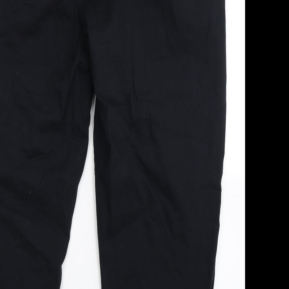 Jacamo Mens Black  Cotton Chino Trousers Size 46 L26 in Regular Button