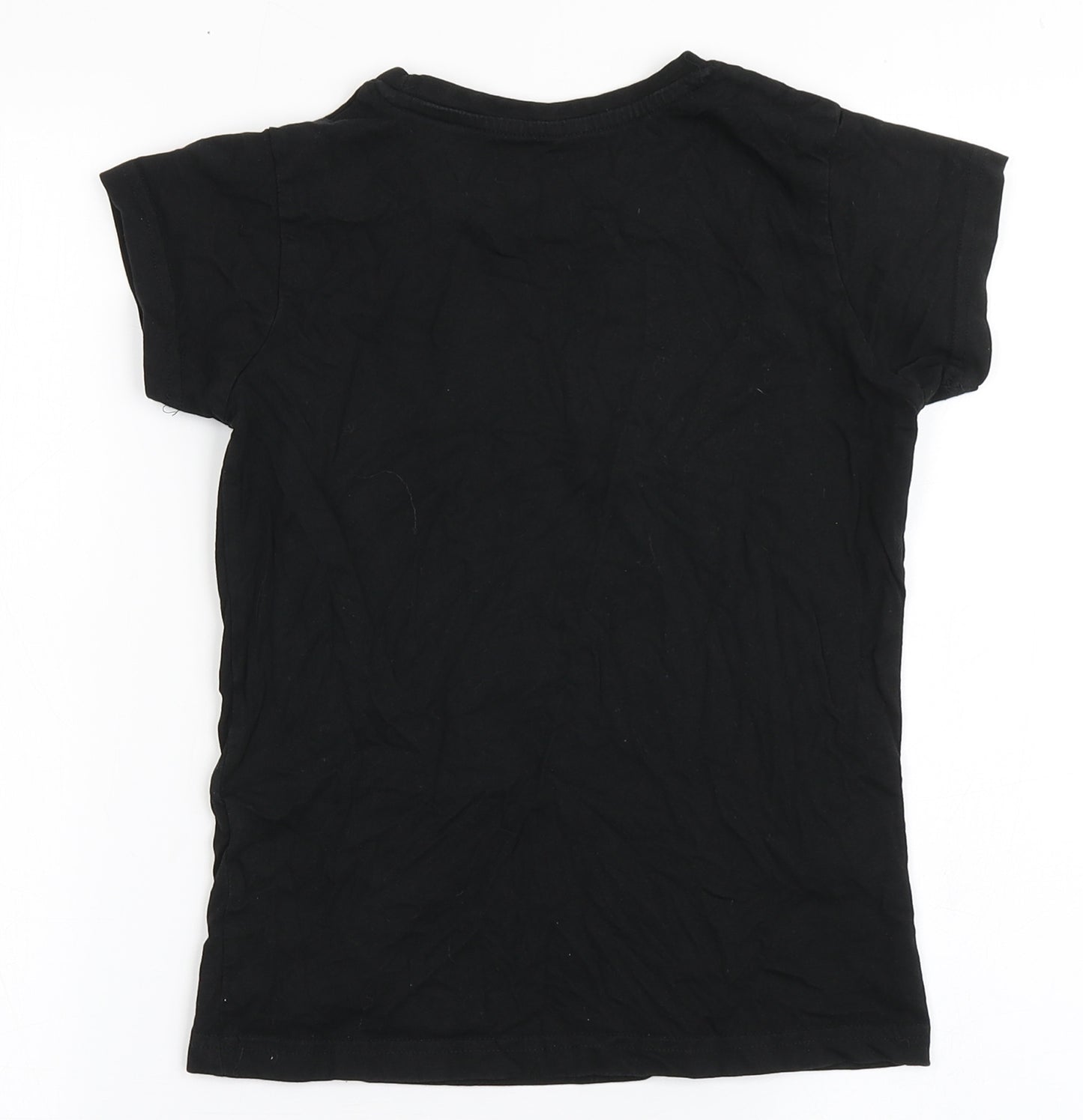 Roblox Boys Black  100% Cotton Basic T-Shirt Size 8-9 Years Round Neck