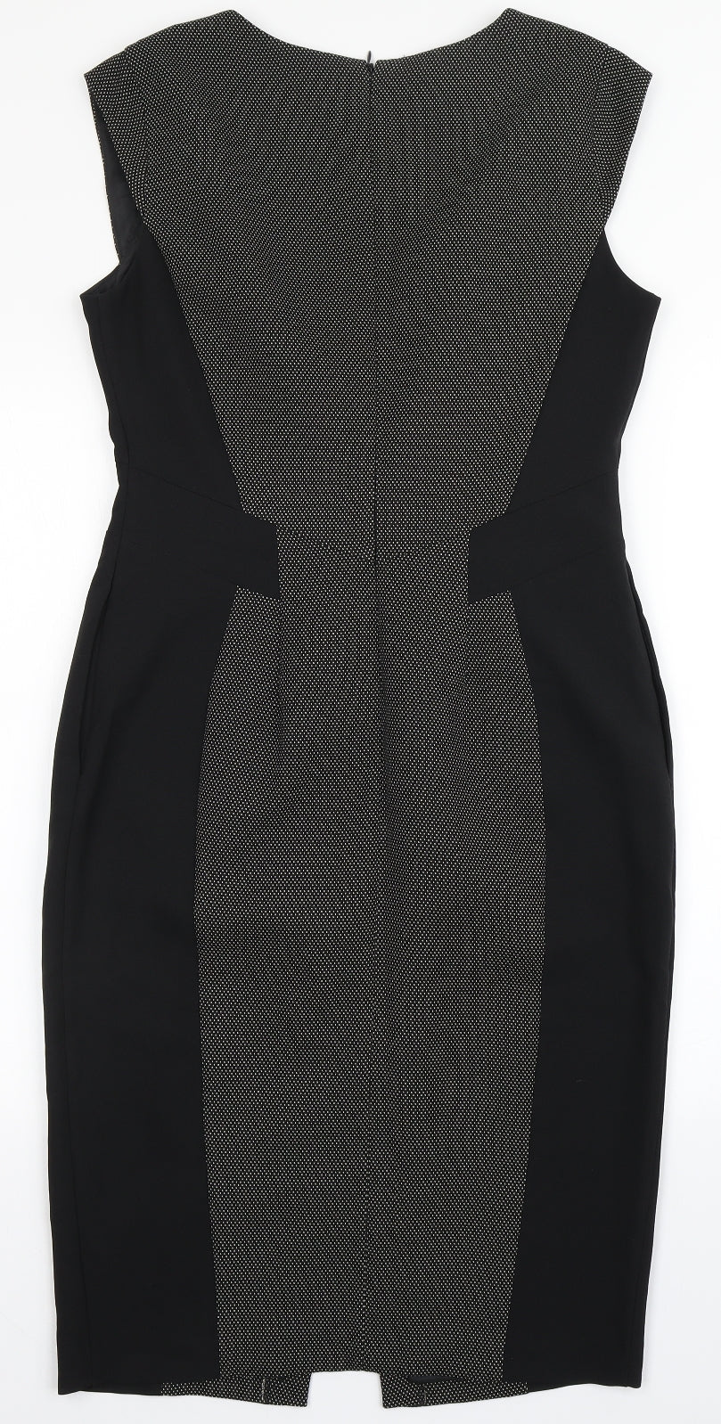 F&F Womens Black  Polyester A-Line  Size 10  Round Neck Zip - Formal