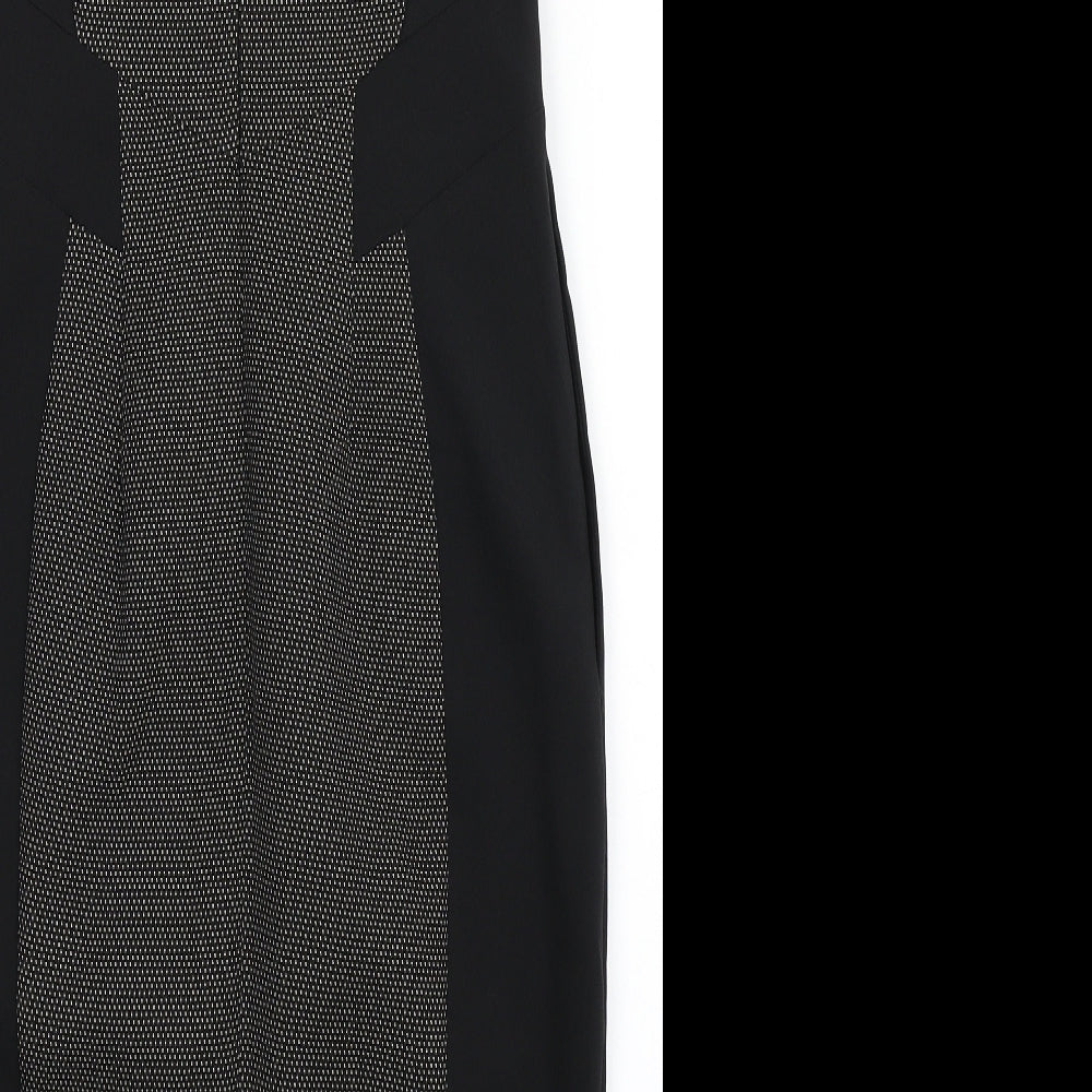 F&F Womens Black  Polyester A-Line  Size 10  Round Neck Zip - Formal