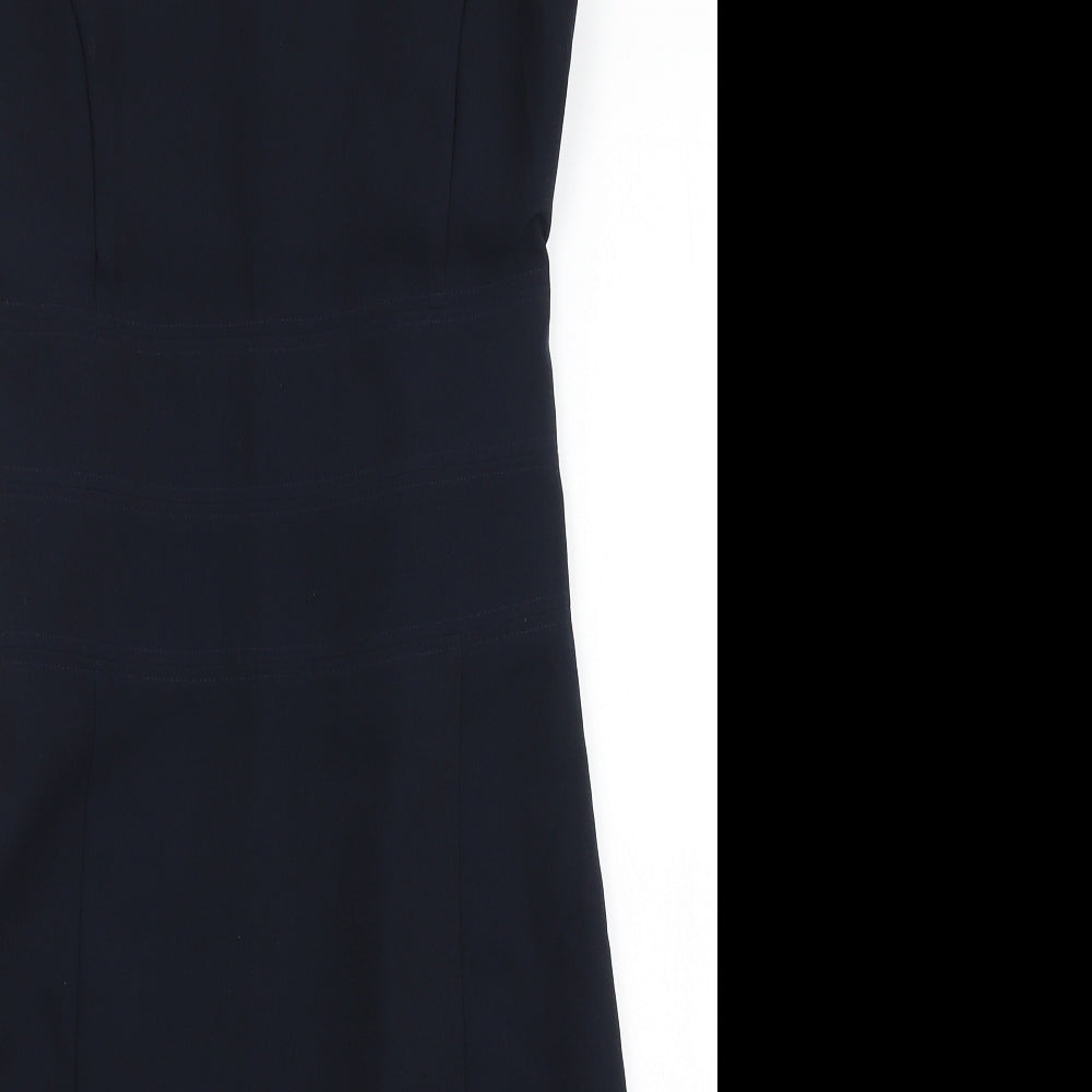 Papaya Womens Blue  Polyester A-Line  Size 12  Round Neck Zip - Tailored Fit