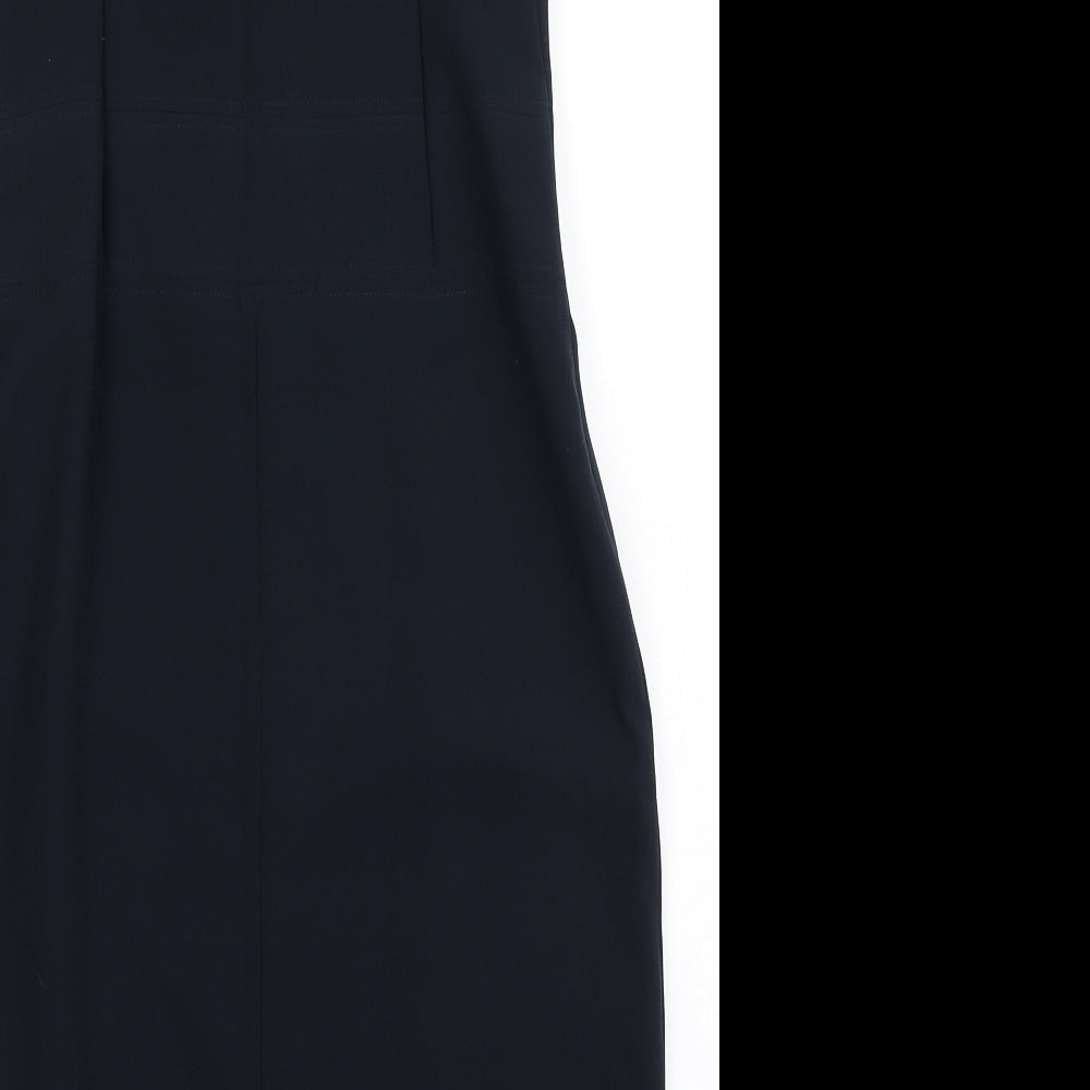 Papaya Womens Blue  Polyester A-Line  Size 12  Round Neck Zip - Tailored Fit