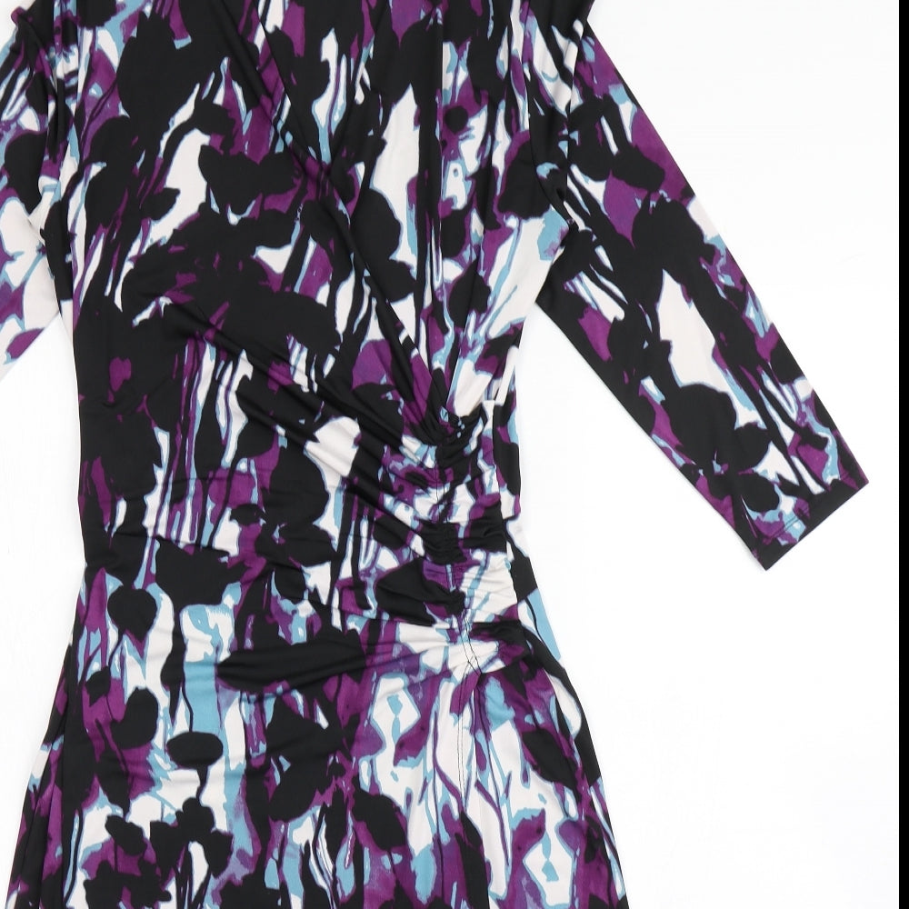 Vizaviz Womens Black  Polyester A-Line  Size 10  V-Neck