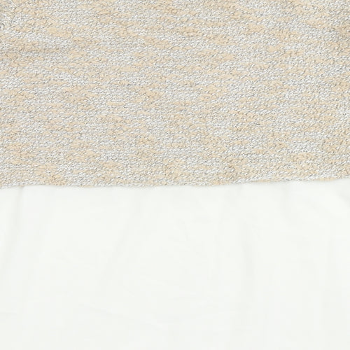 NEXT Womens Beige Round Neck  Acrylic Pullover Jumper Size 10