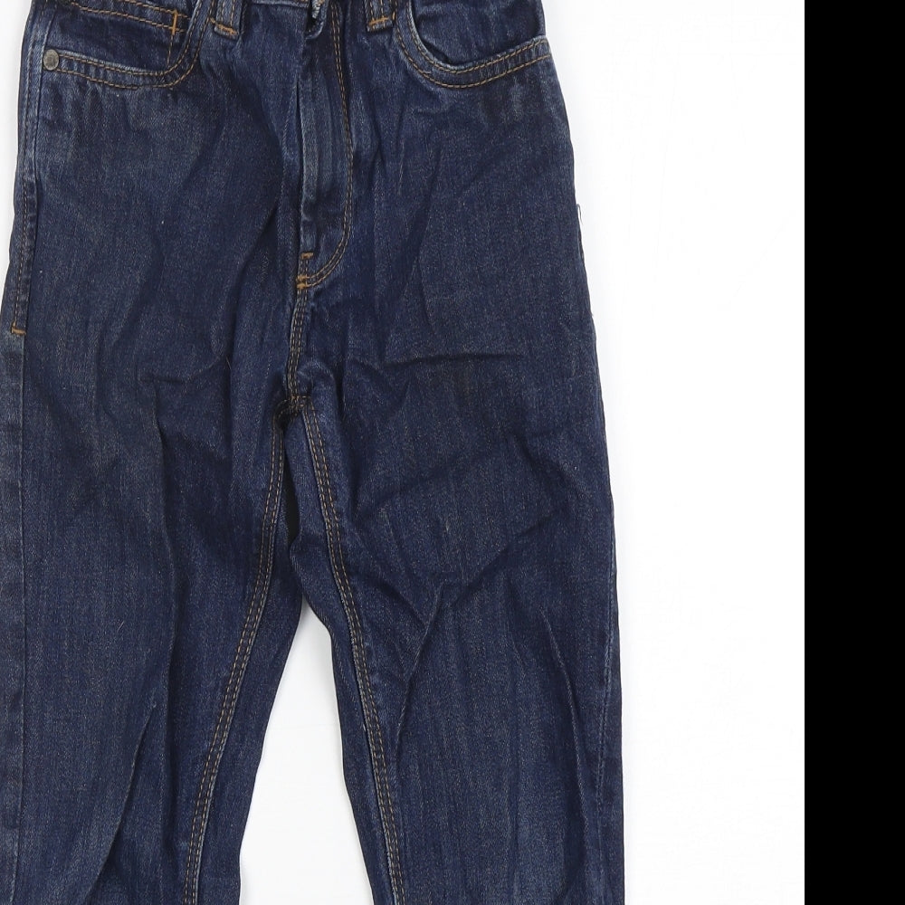 NEXT Boys Blue  Cotton Straight Jeans Size 8 Years  Regular Button