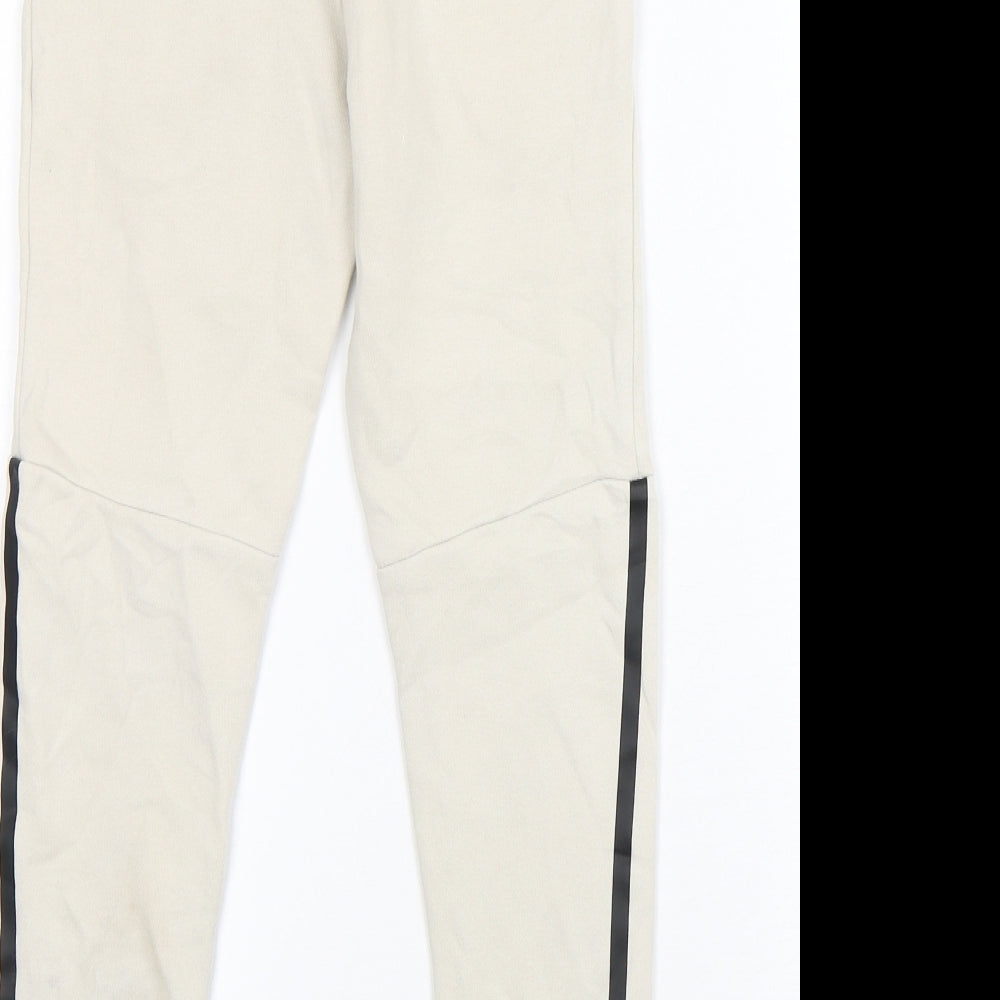 George Boys Beige  Cotton Sweatpants Trousers Size 8-9 Years  Regular