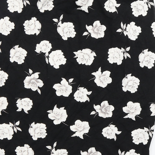 New Look Girls Black Floral Polyester Mini Skirt Size 12-13 Years  Regular