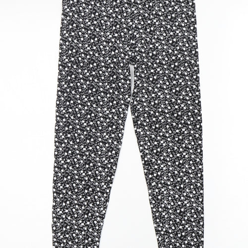 Preworn Girls Multicoloured Floral Viscose Capri Trousers Size 13 Years  Regular