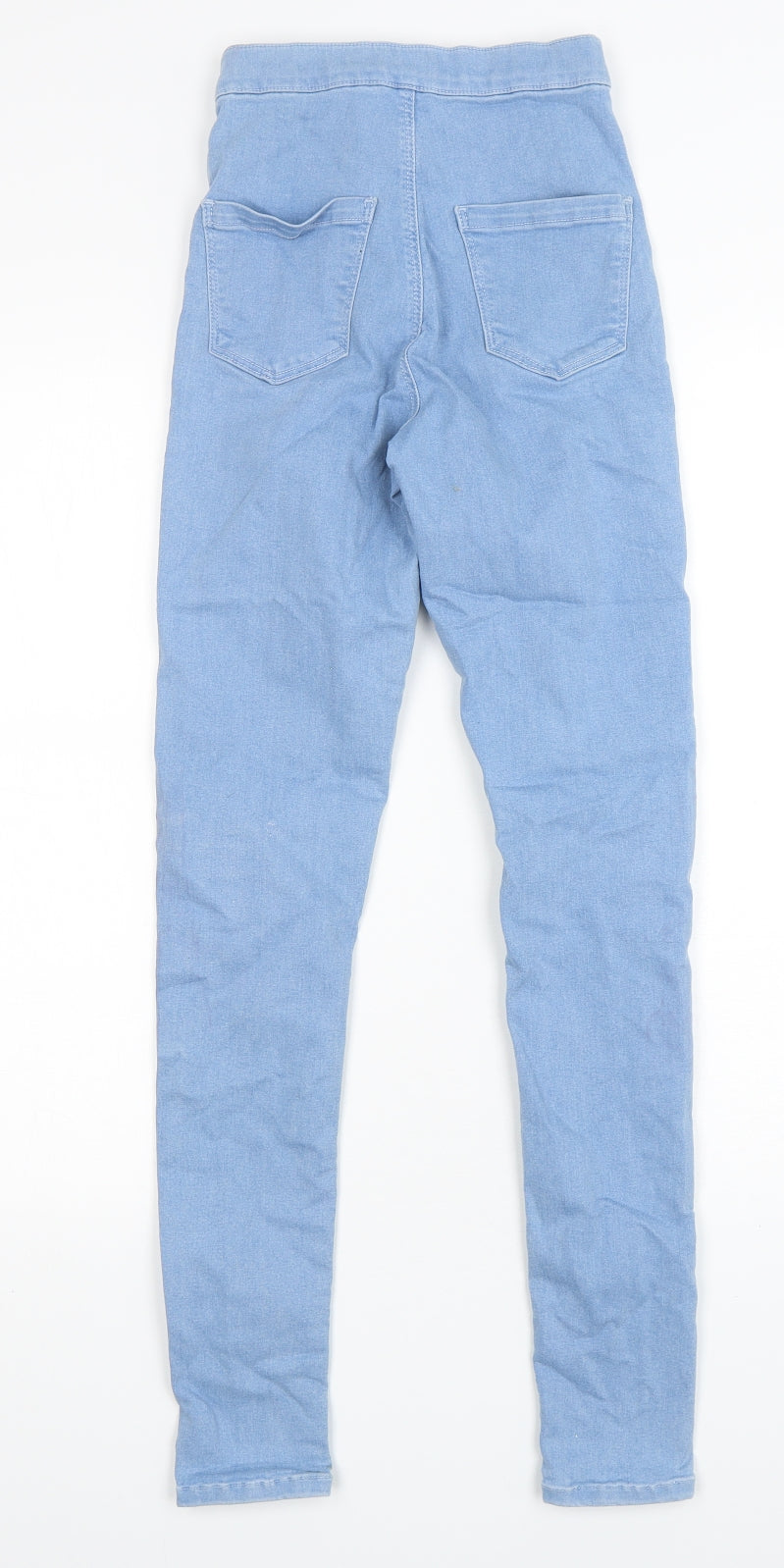 Topshop Womens Blue  Polyester Skinny Jeans Size 26 in L32 in Regular