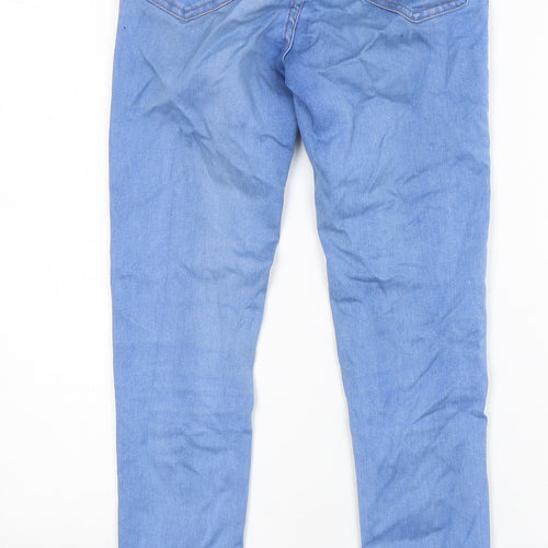 New Look Womens Blue  Cotton Skinny Jeans Size 6 L28 in Regular