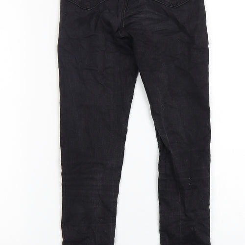 Toshop Womens Black  Cotton Skinny Jeans Size 24 in L28 in Regular