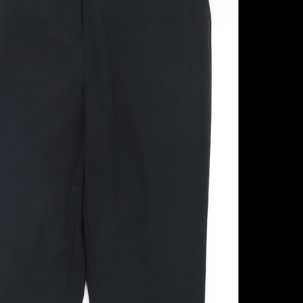 Dunnes  Womens Black  Polyester Trousers  Size 18 L29 in Regular Button