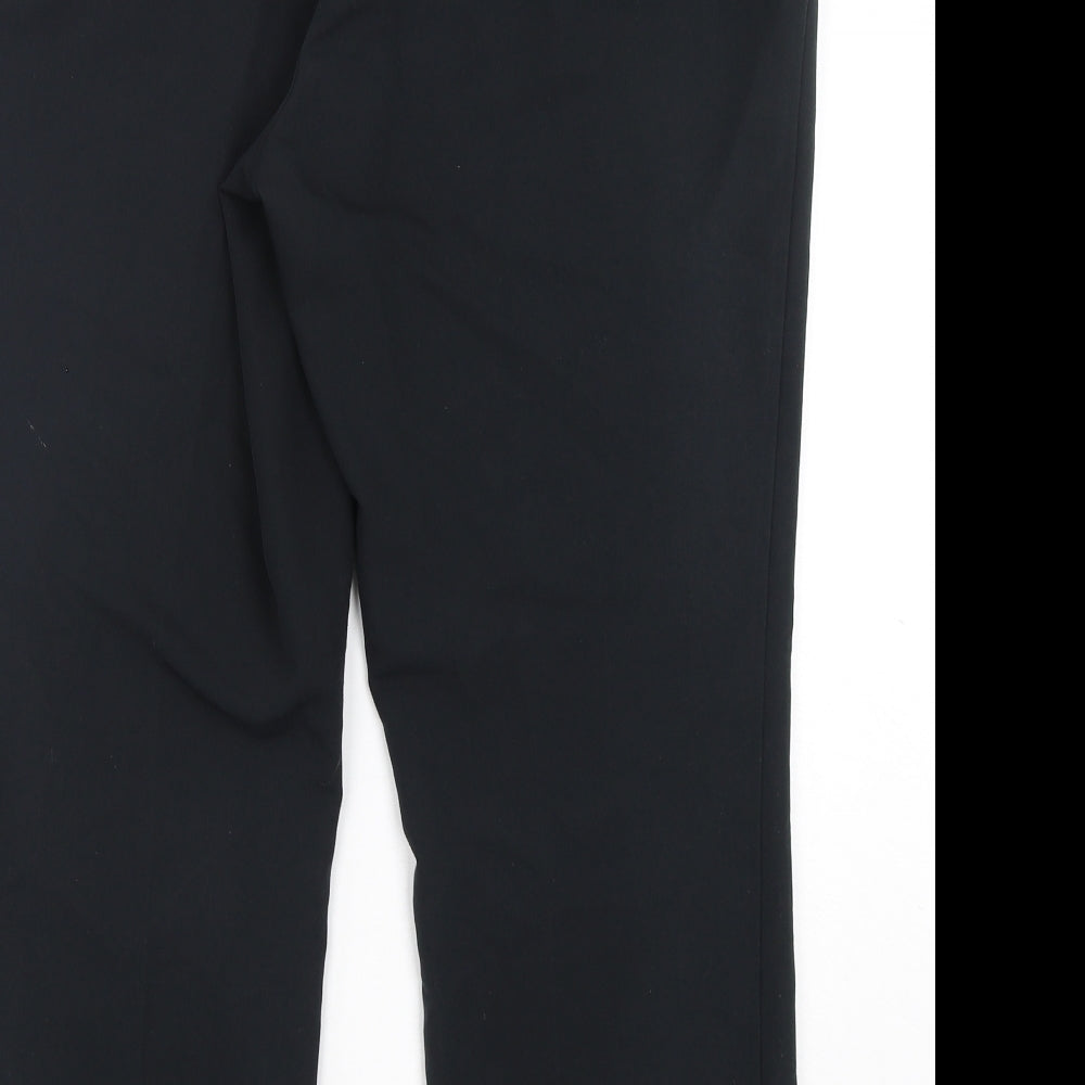 Dunnes  Womens Black  Polyester Trousers  Size 18 L29 in Regular Button
