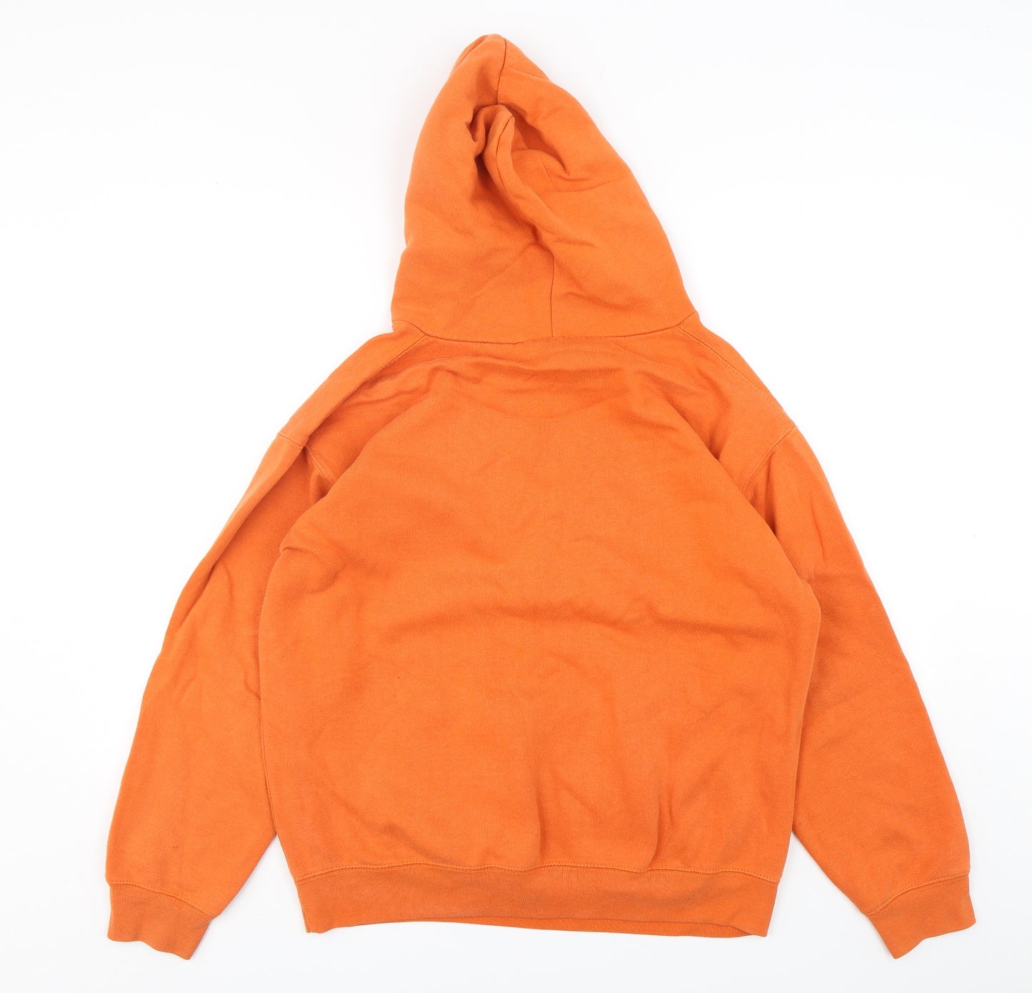 Uni Hoods  Womens Orange  Cotton Pullover Hoodie Size M  Pullover - Uni Of Wolverhampton