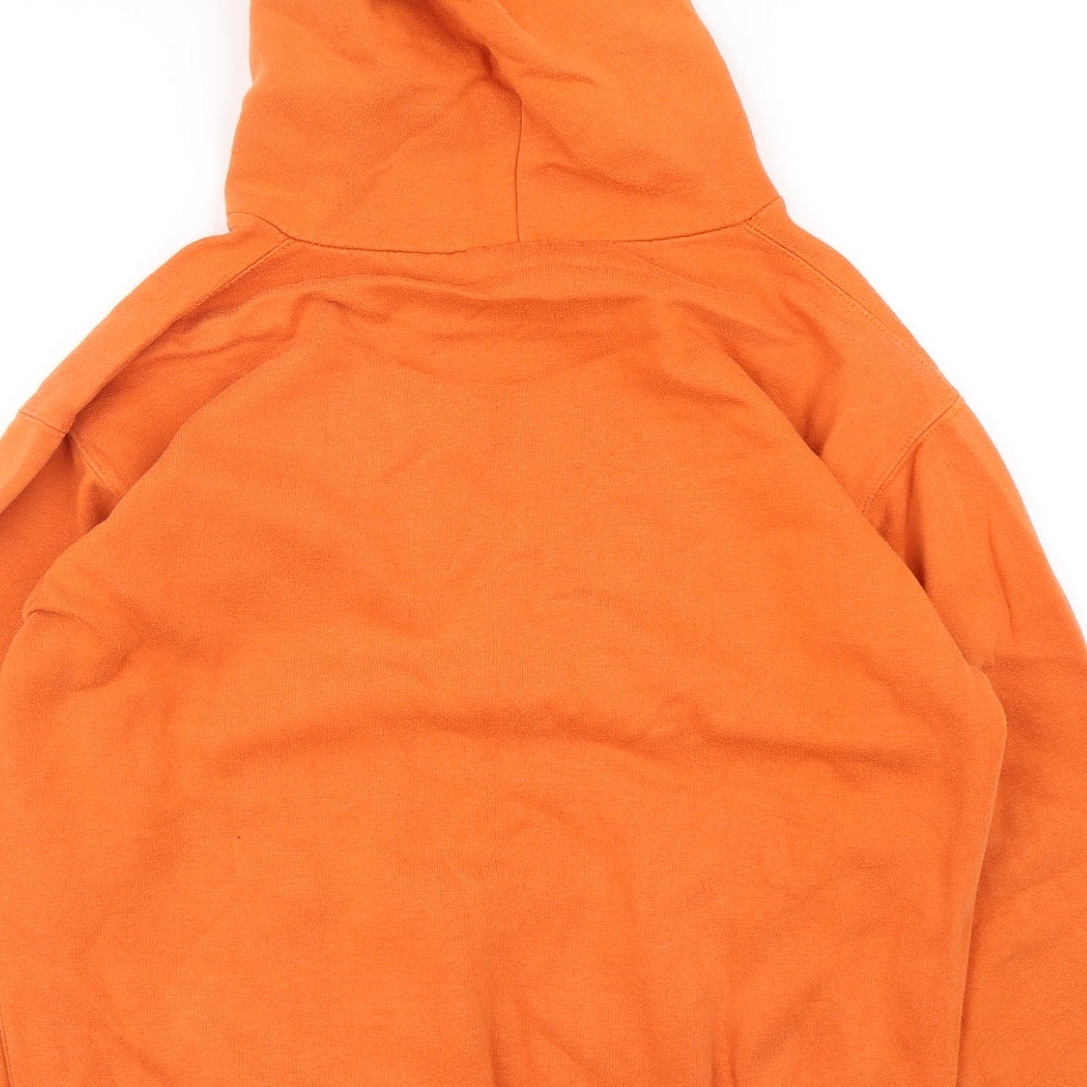 Uni Hoods  Womens Orange  Cotton Pullover Hoodie Size M  Pullover - Uni Of Wolverhampton