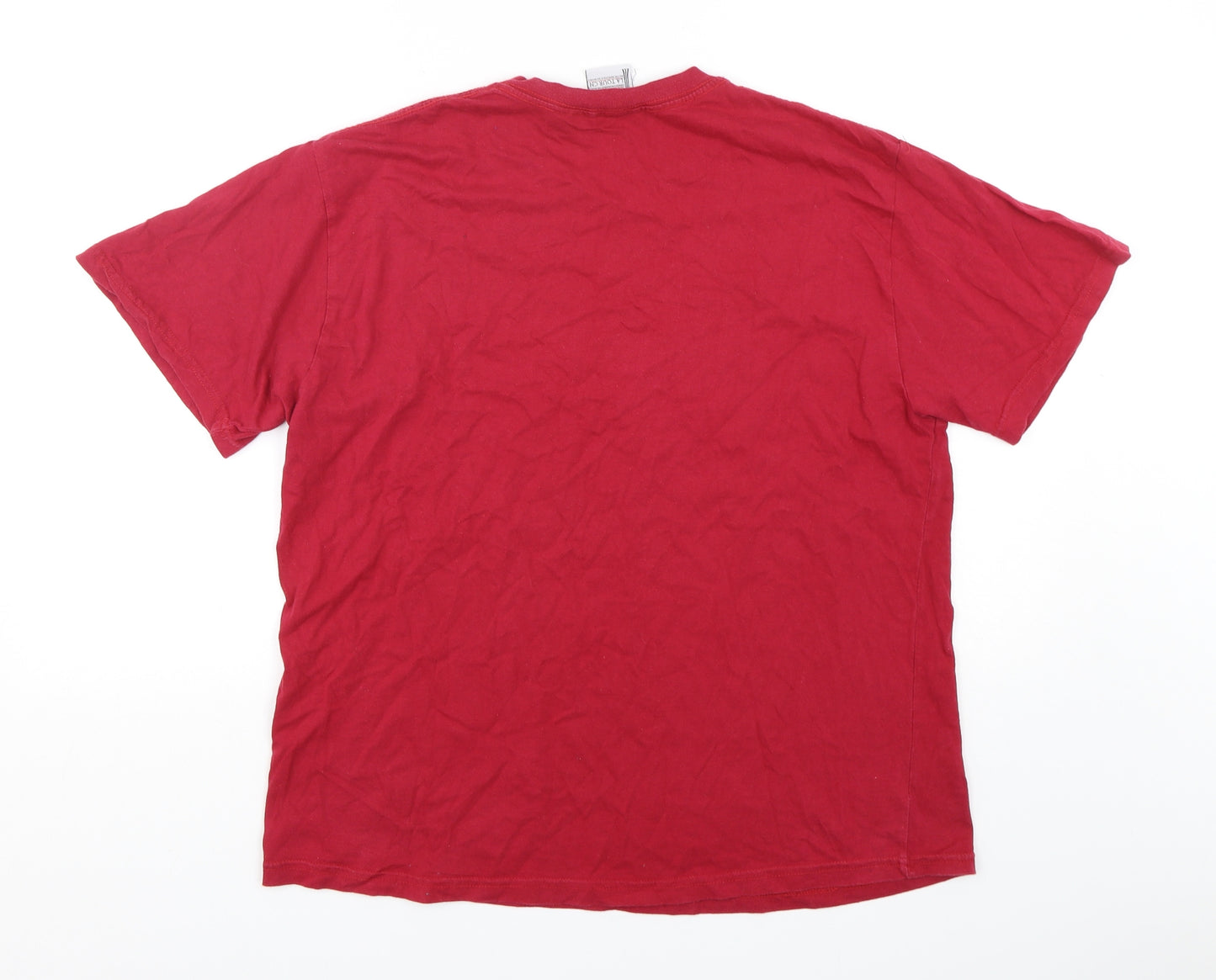CN Tower  Womens Red  Cotton Basic T-Shirt Size M Round Neck - Canada